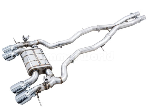 AWE SwitchPath Cat-Back Exhaust (Silver 114mm Tips) - G8X M3 M4