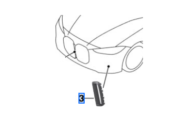 G26 4 Series GC Carbon Fiber Trim Front Bumper Trim - Right